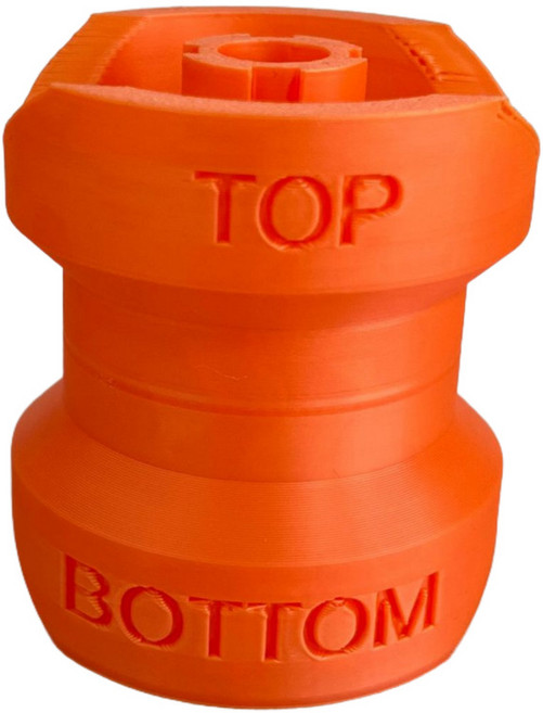 액체 소분 어댑터 아답터 샴푸 린스 세제, 2개, 오렌지