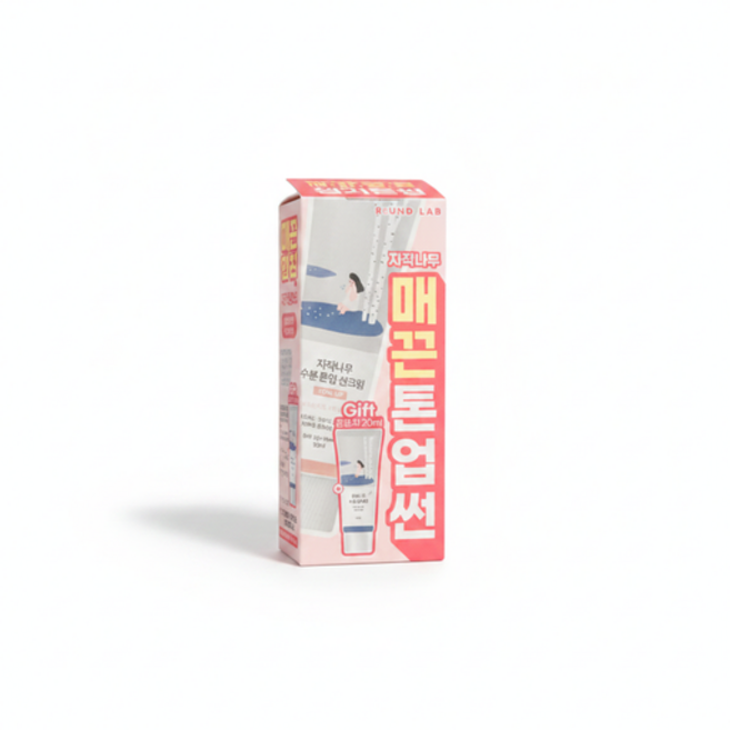 라운드랩 자작나무 수분 톤업 선크림 50ml + 클렌저 20ml, 1개