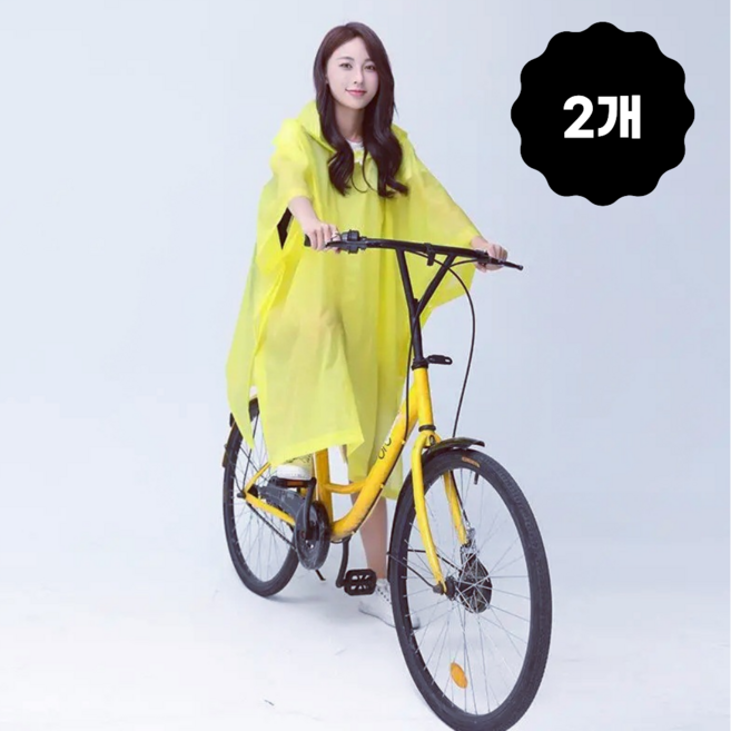 판초우의 경량 성인 자전거 오토바이 우비 세트