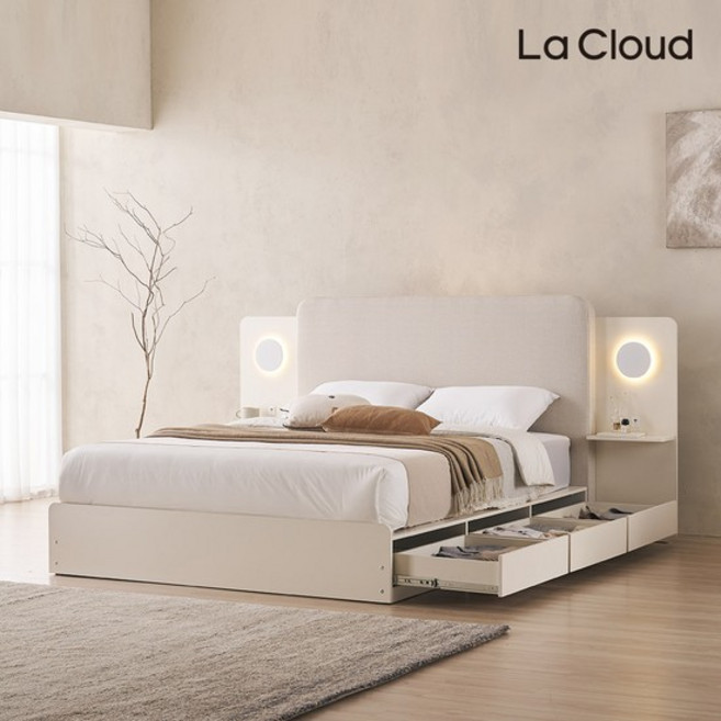 라클라우드 프리미엄 퀸시 호텔식 수납형 침대프레임 Q/K(퀸/킹 공용), 패널없음