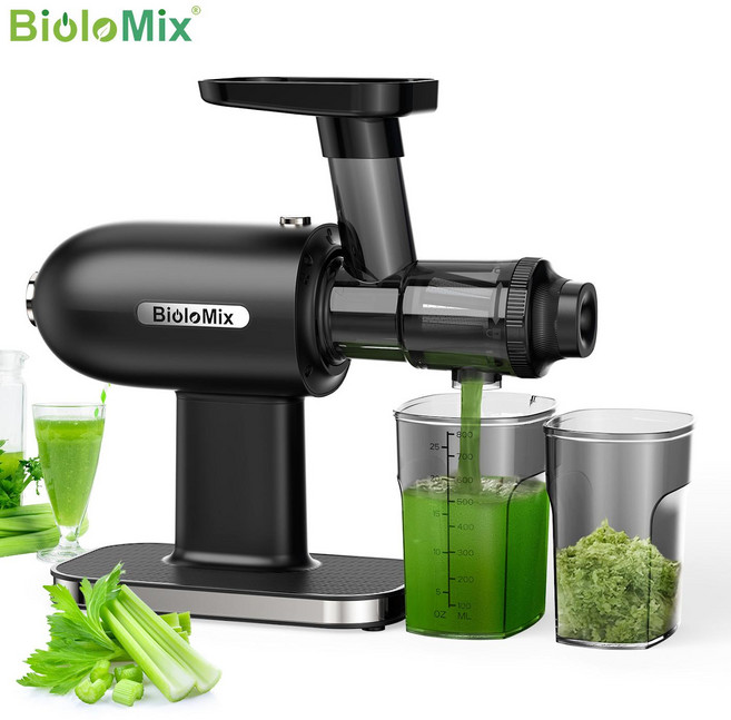 BioloMix 臥式慢磨機 冷壓果汁機, 110V美規插頭