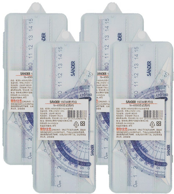 SANDER 聖得 N-4000 15公分套尺組 日式簡約, N-4000/15cm套尺組, 4個
