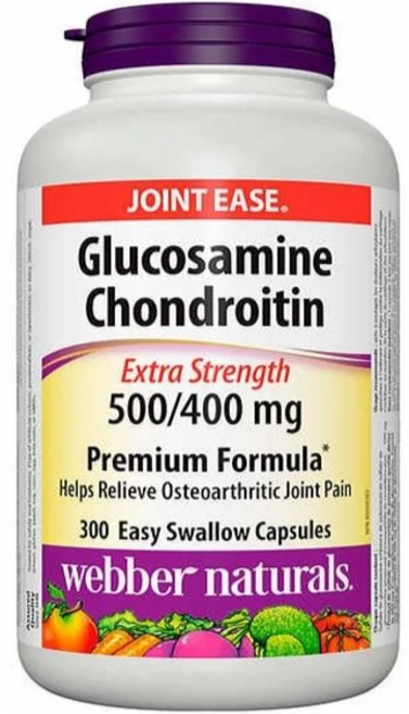 웨버 내추럴스 글루코사민 비타민 D3 관절 영양제 300정, 1개 - 쿠팡