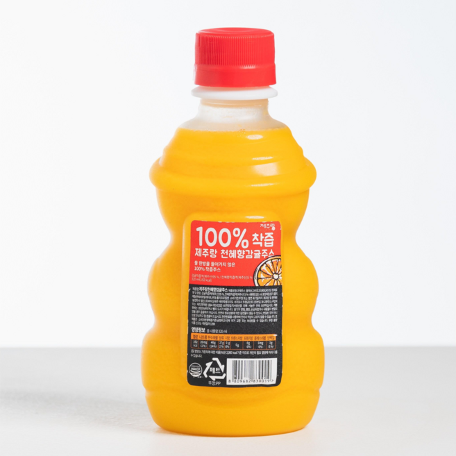 100% 착즙 제주랑 청귤 주스 HACCP 1개, 320ml