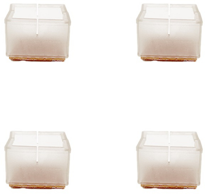 투명의자다리 소음방지 미끄럼방지 의자다리캡, 1세트