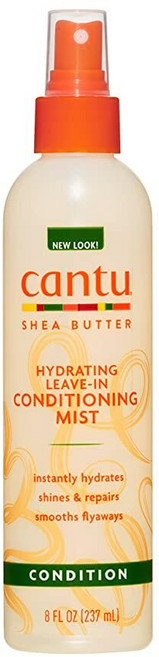 칸투 리브인 컨디셔닝 미스트 순수 시어 버터 237ml 2개, 8 Fl Oz (Pack of 1), 깨끗한 향기