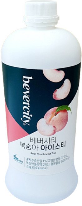 세미 베버시티 복숭아 아이스티 시럽, 2kg, 1개