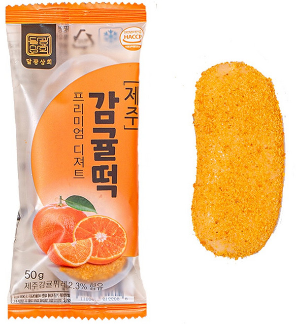 달광상회 프리미엄 제주 감귤 찹쌀떡 상큼한 국내산 찹쌀 간식, 30개, 50g