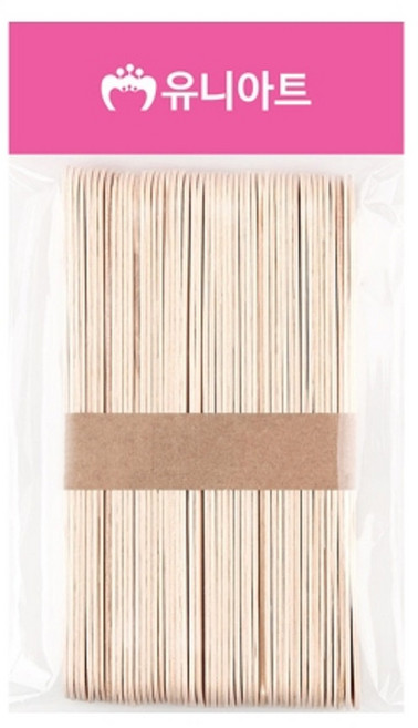 아이스크림 막대 하드스틱 유니아트 나무막대 하드바 대 원목 15cm 50개입, 1봉