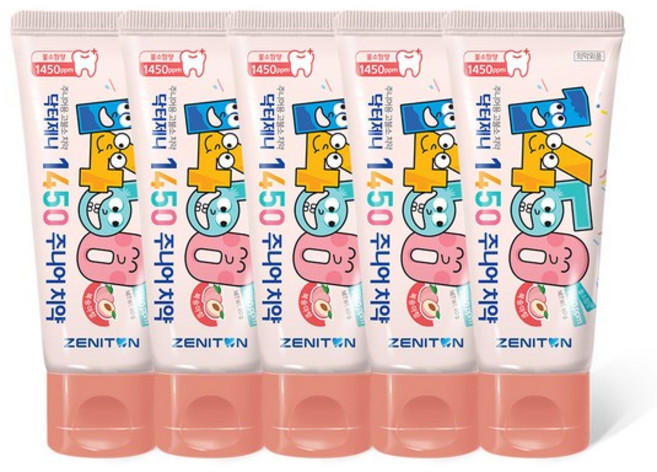 [5개입]제니튼 닥터제니 1450주니어치약/고불소 60g