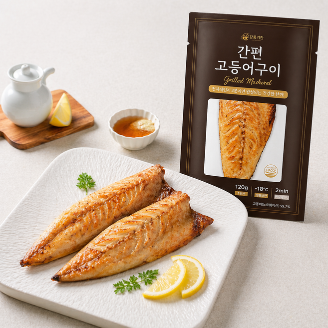 감동키친 노르웨이 순살 고등어구이 간편식 에어프라이어, 10개, 120g