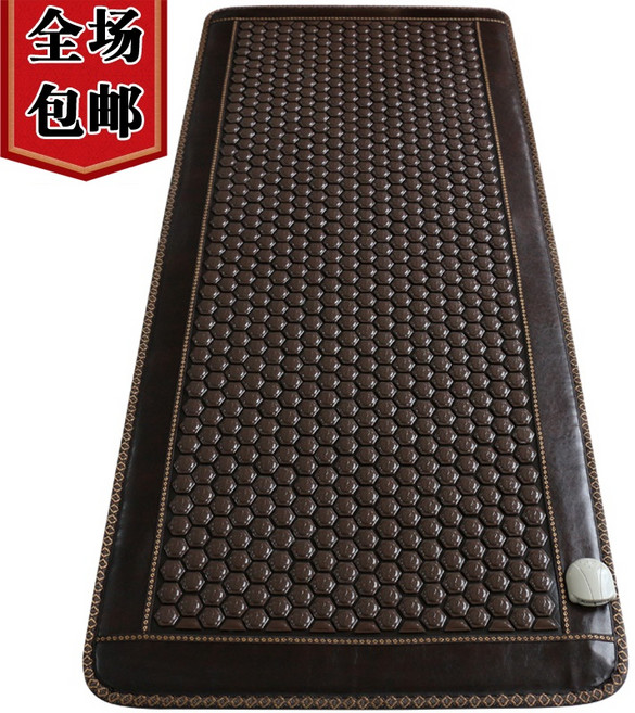 옥돌매트 게르마늄 발열매트 원적외선 전기 구들장 겨울 건강 옥석 찜질 매트리스, 100cmx190cm, 07. 옥돌매트-갈색 돌