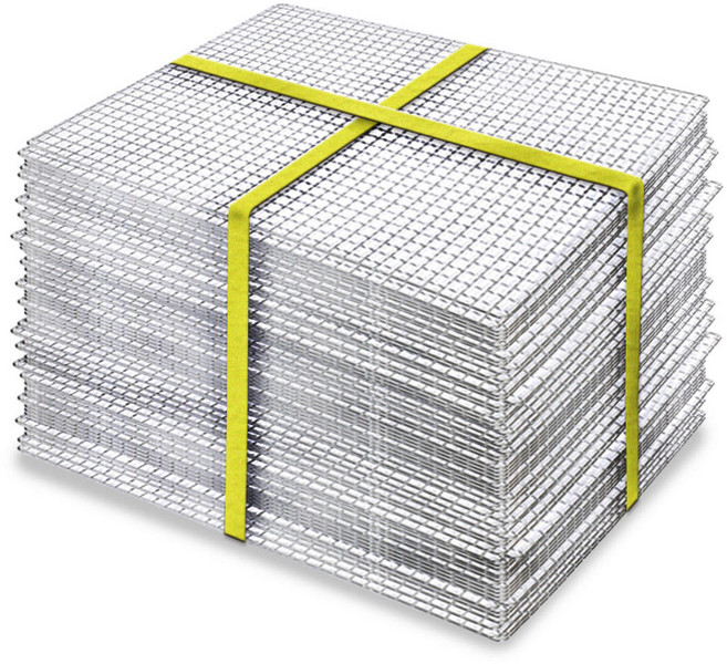 캠핑몽 43x34 태망 일회용석쇠 바베큐그릴 화로 야외 숯불 휴대용 고기불판 사각 철망, 태망 중 묶음, 90개