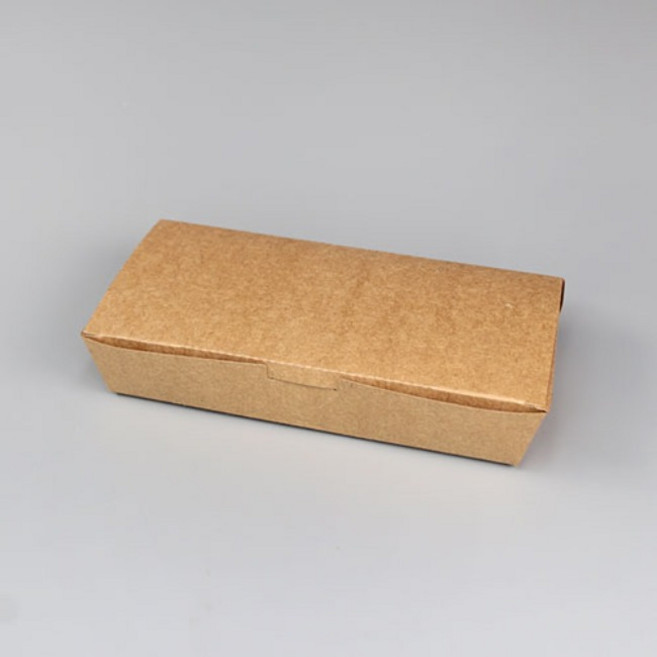 에코종이도시락(경사3호/KP) 김밥 튀김 호떡 만두 타코야끼 포장용기 친환경 종이도시락