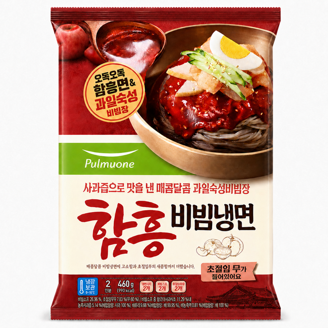 [풀무원] 함흥비빔냉면460g(2인분), 460g, 3개