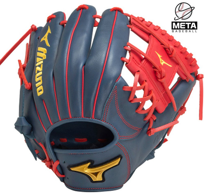 미즈노 메이저스타일 내야 글러브 11.5인치 네이비/레드 30913, 1개