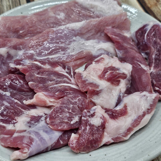 국내산 지리산 흑돼지 뒷고기 500g 2팩 1kg