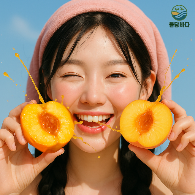 [들담바다] 백화점납품 당도선별 로얄 황도 말랑이 털 복숭아, 1박스, 황도말랑이복숭아 2kg [14-17과내외]