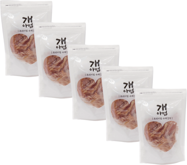 개아범 영양손실0% 저온건조 강아지 대용량 수제간식 8종, 5개, 40g, 치킨오돌뼈