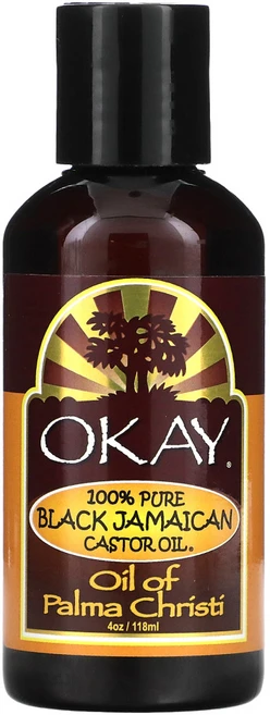 Okay Pure Naturals 100% 퓨어 블랙 자메이카 피마자유 118ml(4oz) 2팩, 118ml, 1개 - 쿠팡