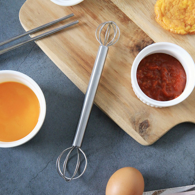 스텐 휘핑 스푼 된장 머들러 미니 거품기 휘핑스틱 휘핑기 계량스푼, 1개