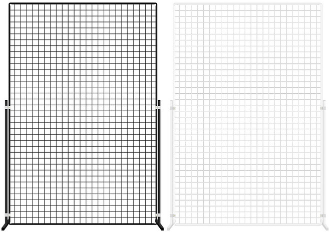 메쉬망 진열대 (망-다리세트) - 1200x1800mm, 블랙, 1개