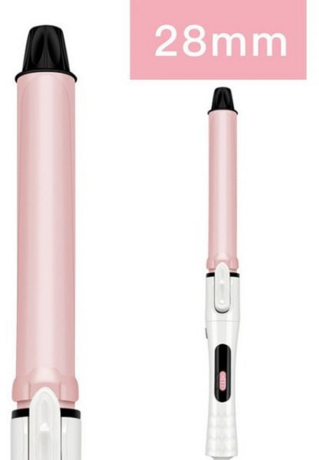 고데기 롤 물결 웨이브 히피펌 볼륨 전문가용 세라믹 헤어 컬러 컬링 아이론 25mm 28mm 32mm 온도 조절 롤러 컬 스타일링 도구 2, 옵션02 28mm_옵션01 미국