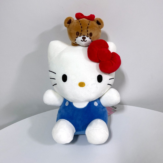 정품 산리오 인형 커플 선물 애착인형 (쇼핑백제공), 헬로키티, 1개, 25cm