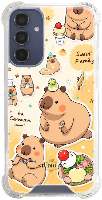 Capybara 그림 맥세이프 핸드폰 케이스 젤리 하드타입