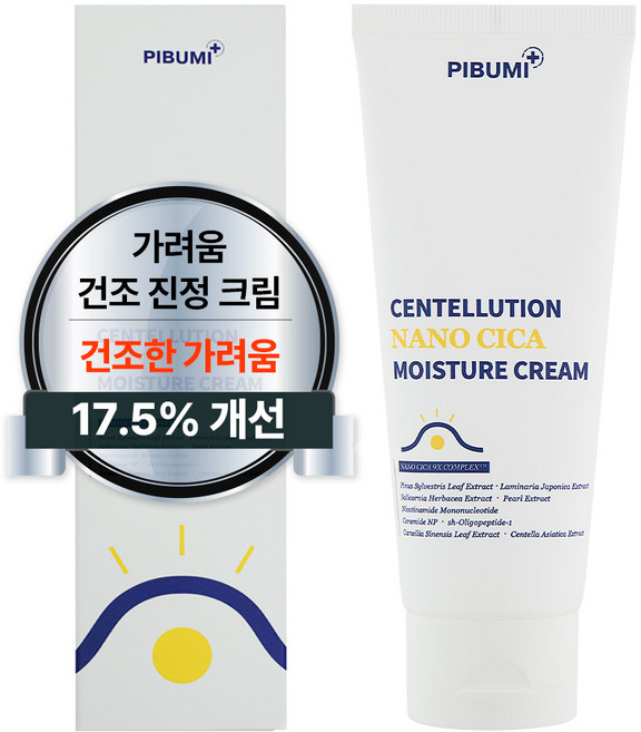 가려움 개선 임상 피부미 나노시카 수분크림 아토피/주사염/접촉성 주사염, 1개, 100ml