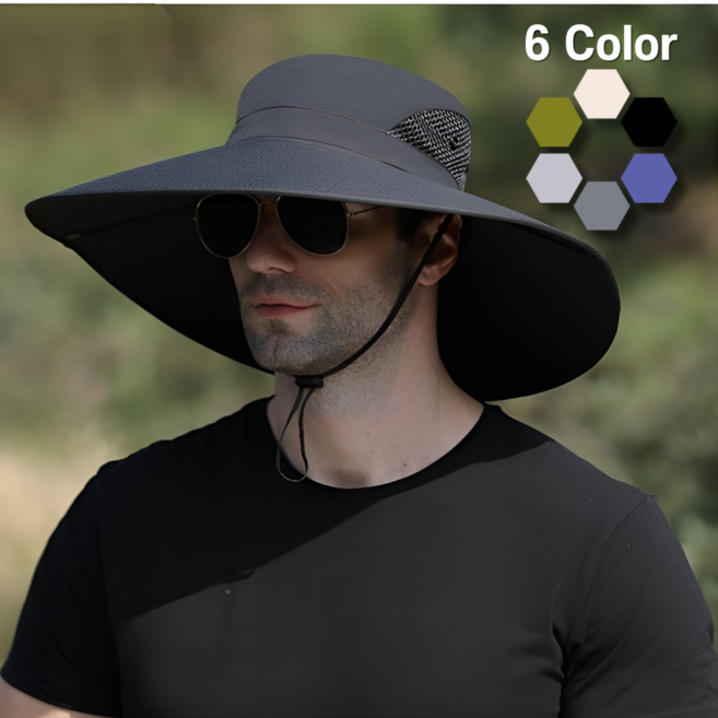 스몰빈 챙넓은 햇빛가리개 자외선차단 등산 농사 작업 모자
