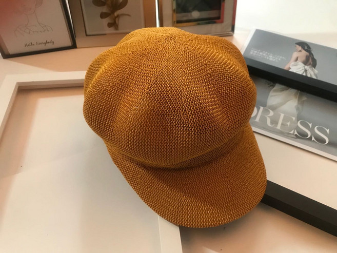 펀칭 팔각모자 여성 봄여름 잉글리시 에어캡 베레모 팔각모자
