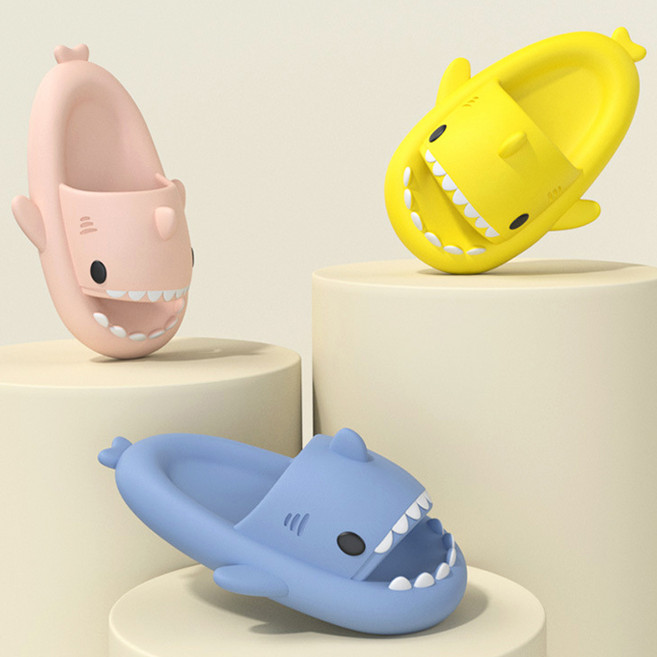 꾸미 샤크 슬리퍼 프리미엄정품 EVA 상어 슬리퍼 4cm