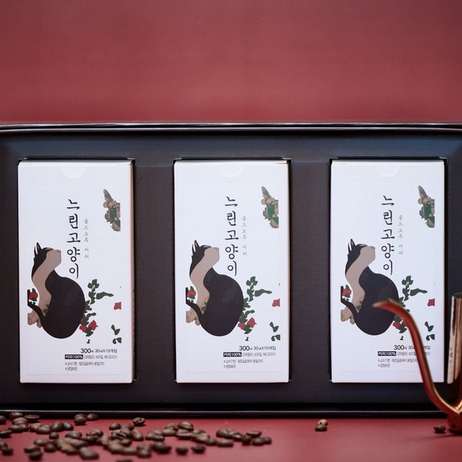 느린고양이 스틱커피 3박스 선물세트 30년 장인이 만든 콜드브루원액, 본상품, 300ml