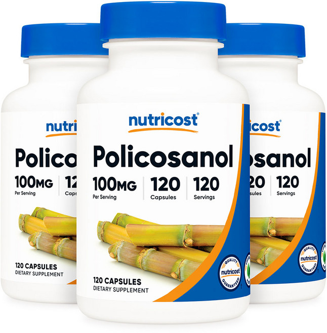 뉴트리코스트 폴리코사놀 100mg 120캡슐 3병, 120정, 3개