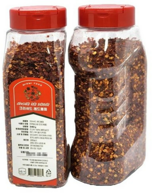 미드미 크러쉬드 레드페퍼, 340g, 8개