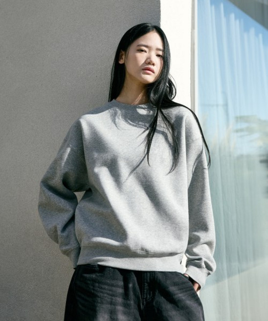 미니멀프로젝트 리파인드 스탠다드 기모 맨투맨 티셔츠 MMT200 그레이