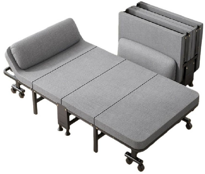 80cm豪華款摺疊床, 深灰色