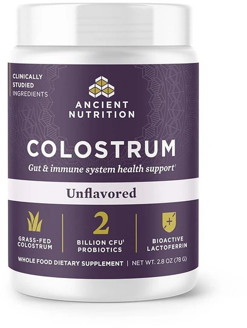 Ancient Nutrition 초유 슈퍼푸드 파우더 목초 사육 소 초유 건강한 장내 미생물군집 및 면역 체계 지원 임상적으로 연구된 락토페린 및 프로바이오틱스 무향, Ancient Nutrition 초유 슈퍼푸드 파우더,, 1, 78g - 쿠팡