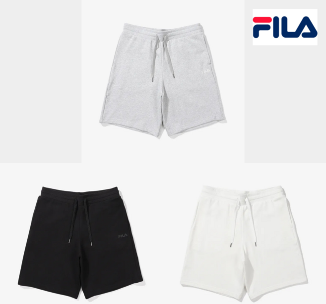 휠라 남여 공용 쭈리 기본 숏츠반바지 FS2TRE2101X BLK