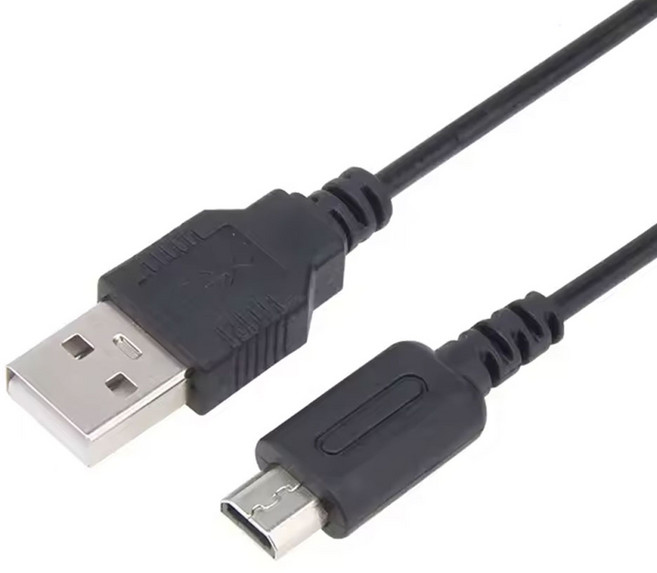 닌텐도 DS Lite NDSL USB 충전 케이블 전원 케이블, 1개, 검정색, NDSL USB케이블