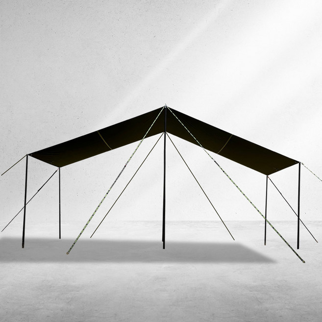 아이유위캠 렉타타프 300D L 사이즈 (550x440) Uraban Shade 블랙코팅 암막코팅 방수 캠핑 타프, 블랙