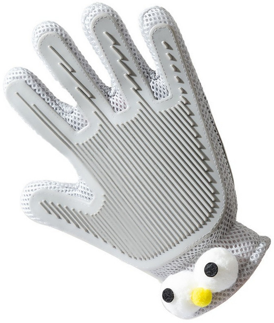 츄펫 털제거 그루밍 글러브, 2개, 그레이