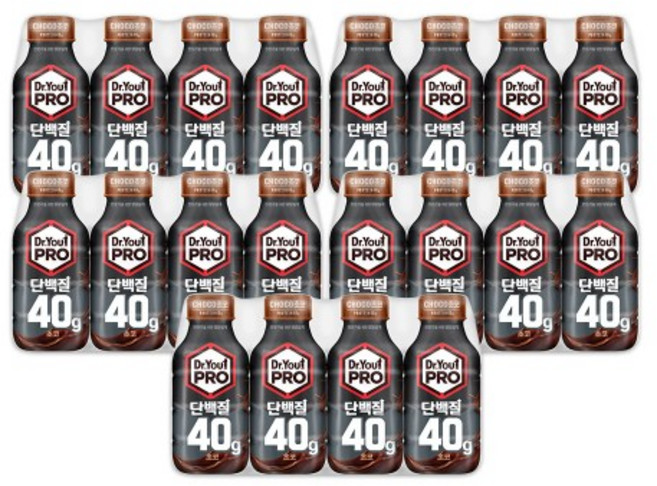 오리온 닥터유프로 단백질드링크 40g 초코(350ml) x 20팩, 350ml