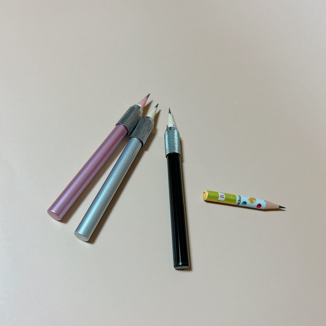 깍지 몽당연필 연장 홀더, 블랙