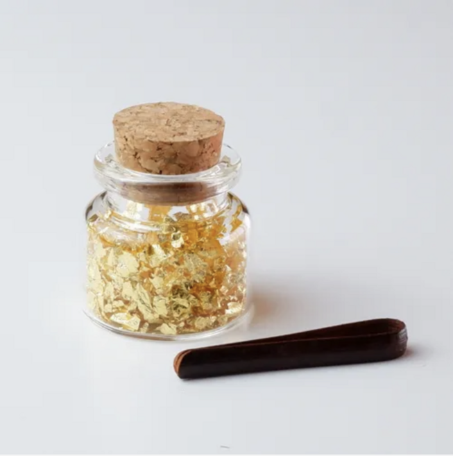 日本金澤 可食用金箔 小瓶裝 台灣衛福部合格登記, 0.024g, 1個