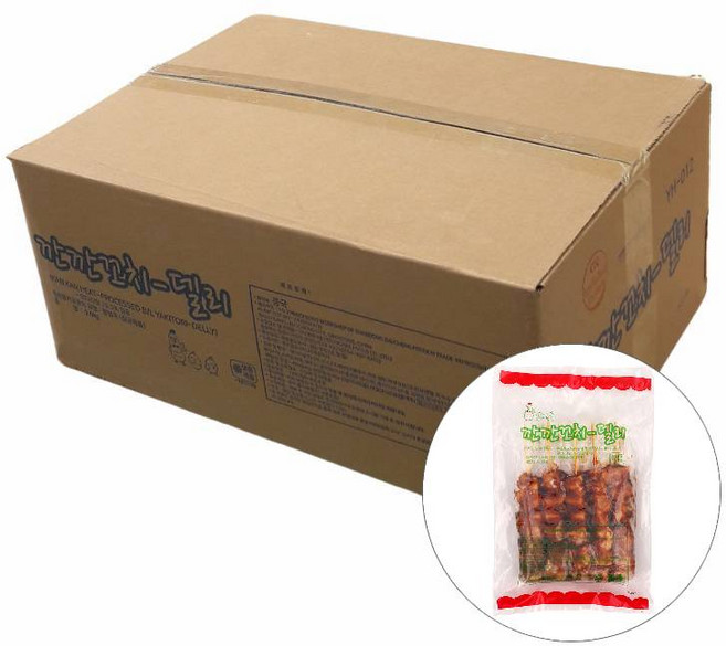 숯불닭꼬치 1.6KG영해 BOX(6), 1.6kg, 6개
