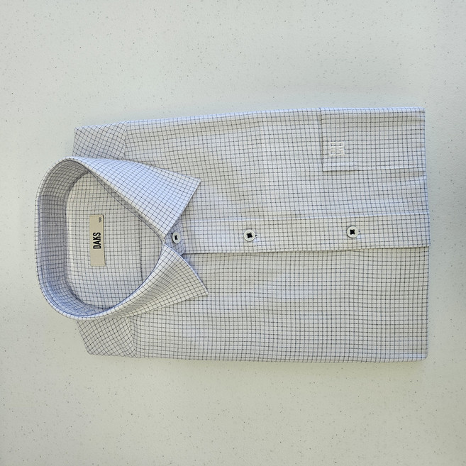 닥스 스몰 체크 긴팔 셔츠