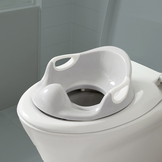 두리 핸들 유아변기커버 일반 비데 겸용 (+두리매직후크), 두리 핸들 유아변기 화이트