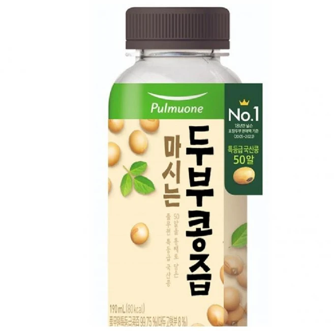 마시는두부콩(두유) 풀무원녹즙 190ML x 12EA - 쿠팡